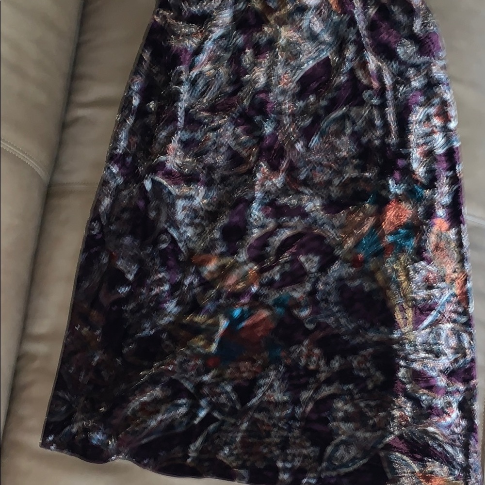 Luxurious Ralph Lauren Velvet Patterned Skirt